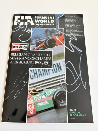 1988 belgian programme - belgian, f1