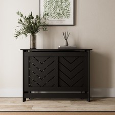 Radiator Cover Black Modern