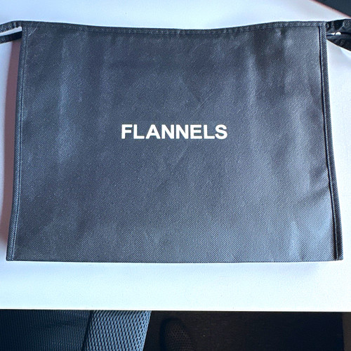 Flannels black cotton - black, canvas