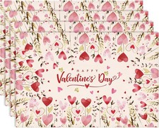 Valentine's Day Placemats Set