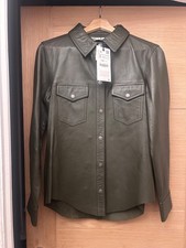 BNWT ZARA 100% Leather Khaki