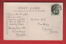 Towyn RSO / R.S.O Merionethshire - Railway postmark 1904 - Tal y llyn
