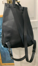 ZARA BLACK FAUX LEATHER RUCKSACK BACKPACK BUCKET BAG MEDIUM SIZED