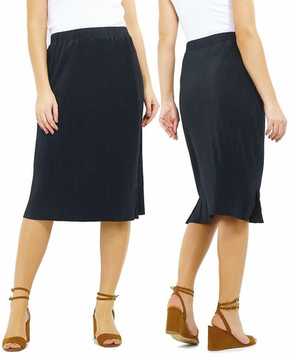 Womens plisse skirt elastic - womens,