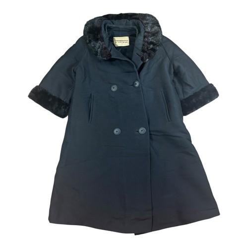 1950s swing coat navy blue - 1950s,