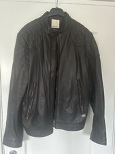 Diesel leather jacket large - leather,