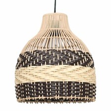 Natural Rattan Wicker Ceiling Light Pendant Shade Cane Lampshade Easy Fit Scandi