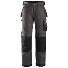 Snickers 3312 Craftsmen Trousers, DuraTwill Muted Black/Black, Waist 31" Leg 30"