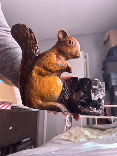 Cerami squirrel planter - cerami.,
