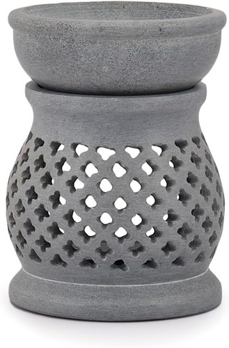 Handmade soapstone tealight - soapstone,