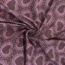 LOVE HEART PRINT NEEDLECORD FABRIC * 100% Cotton * 112cm wide * Dressmaking *...