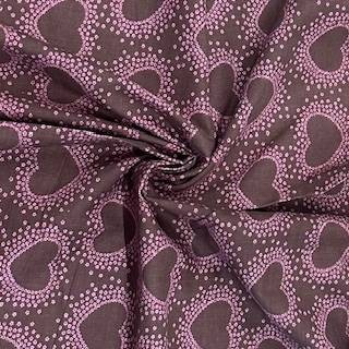 Love heart print needlecord - heart,