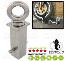 Motorcycle Ground Anchor Mammoth Hardened Steel Concrete In Motorbike Anchor