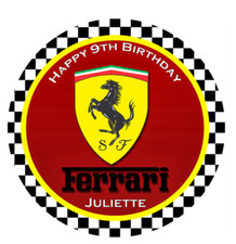 Ferrari Car Edible Cake Topper