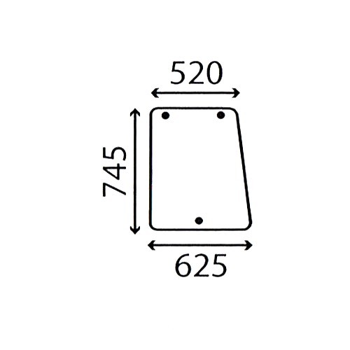 Side window glass - side, ford