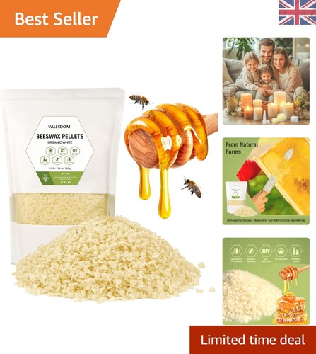 500g organic white beeswax - 500g,