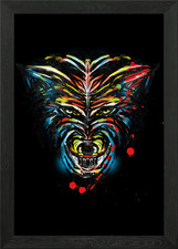 Wild wolf framed - framed, art