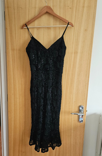 Quiz black lace - black, strappy