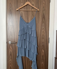 Zara Baby Blue Pleated Tiered