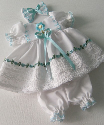 Blue white dress clip - blue, &