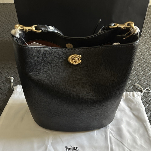 Coach willow bucket bag black - willow,