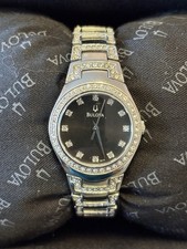 Bulova Crystal Ladies Watch,Excellent Condition with Original Box 96L170