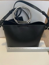 Zara Black Handbag approx 9 inch by 7 inch