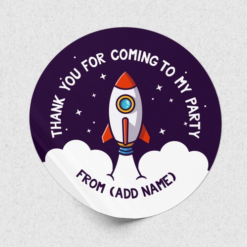 Personalised rocket ship thank - personalised,