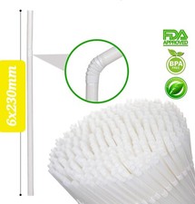 (50 Pack) BENDY PLAIN WHITE