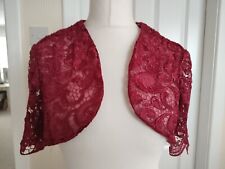 Beautiful Red Lace Shrug. Wedding, Prom, Formal. Size S (8/10)