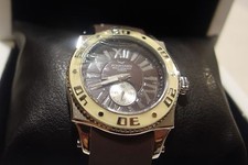 Aquaswiss Swiss Sport SW11 62G brown Dial & Rubber Band Watch 10 atm new