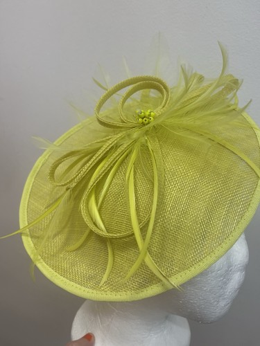 Lime fascinator wedding - lime,