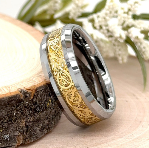 Gold celtic knot design - celtic,