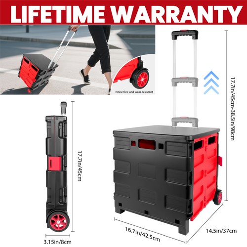 Shopping trolley folding - shopping, cart