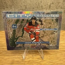 2024-25 Upper Deck Series 1 City Satellites #CS-16 Jack Hughes New Jersey Devils