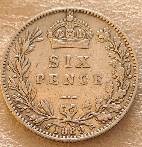 1889 queen victoria sixpence - 1889,