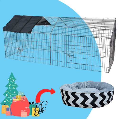 Dog cage with pet soft - with, bed