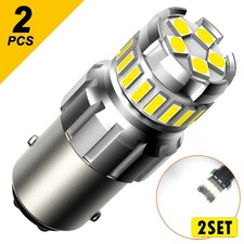 2Pc 1157 33-SMD White LED Tail