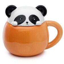 ADORAMALS PANDA NOVELTY PEEPING COFFEE MUG CUP WITH LID NEW GIFT BOX