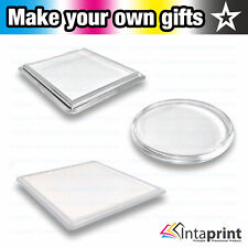 Blank Acrylic Clear Insert Drink Coaster Personalise Photo Promotional Plastic