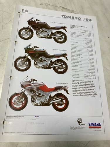 Yamaha tdm850 1994 - yamaha, 1995