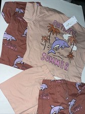 M & S Kids 2 Pack Pyjamas With