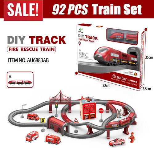 92pcs train electric rail - train,