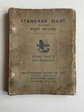 Standard Eight including eight de-luxe Spare Parts Catalogue 