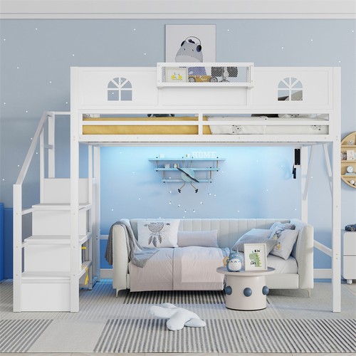 Queen size loft - loft, bed