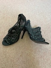 Black Gardenia black mesh shoe boots size 6