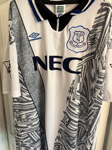 Everton 1995 retro away shirt - everton,