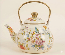 2.5L Enamel Teapot Floral