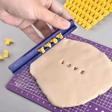 Ceramic polymer clay alphabet - clay,