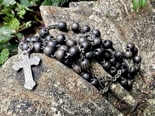Antique Wooden Carved Rosary